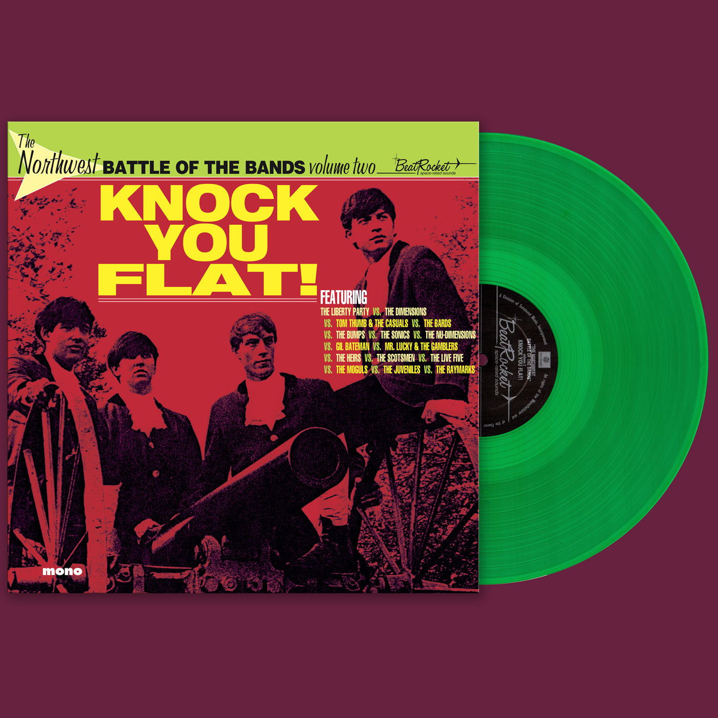 Various Artists - The Northwest Battle Of The Bands Vol. 2: Knock You Flat! (GREEN VINYL) | Vinyl