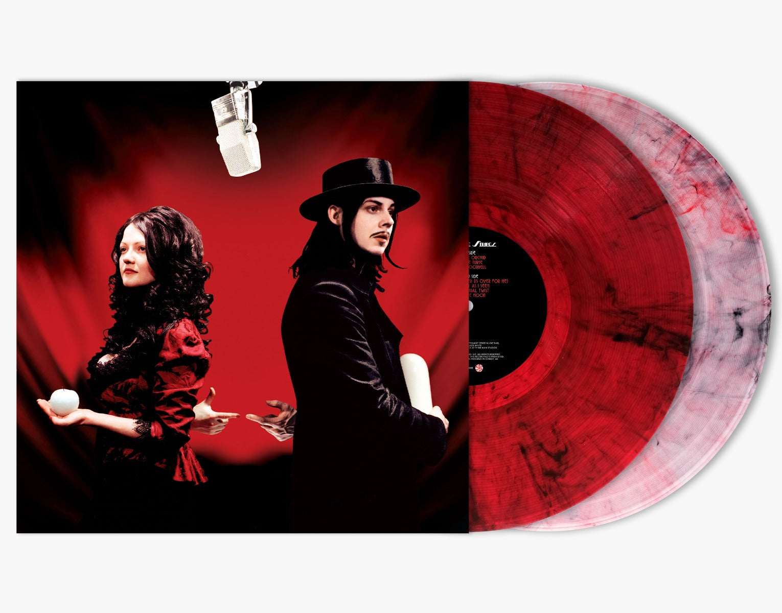The White Stripes | Get Behind Me Satan (20Th Anniv Ltd Ed 2Lp Red/Clear W/Black Wisps) | Vinyl