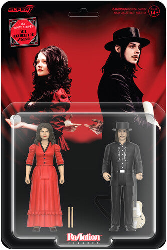 The White Stripes | Super7 - White Stripes - ReAction Figures Wv1 - Get Behind Me Satan 2-Pack (Action Figure, Collectible) | Action Figure