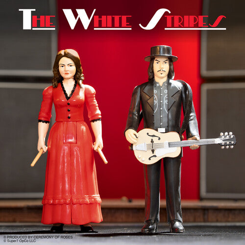 The White Stripes | Super7 - White Stripes - ReAction Figures Wv1 - Get Behind Me Satan 2-Pack (Action Figure, Collectible) | Action Figure