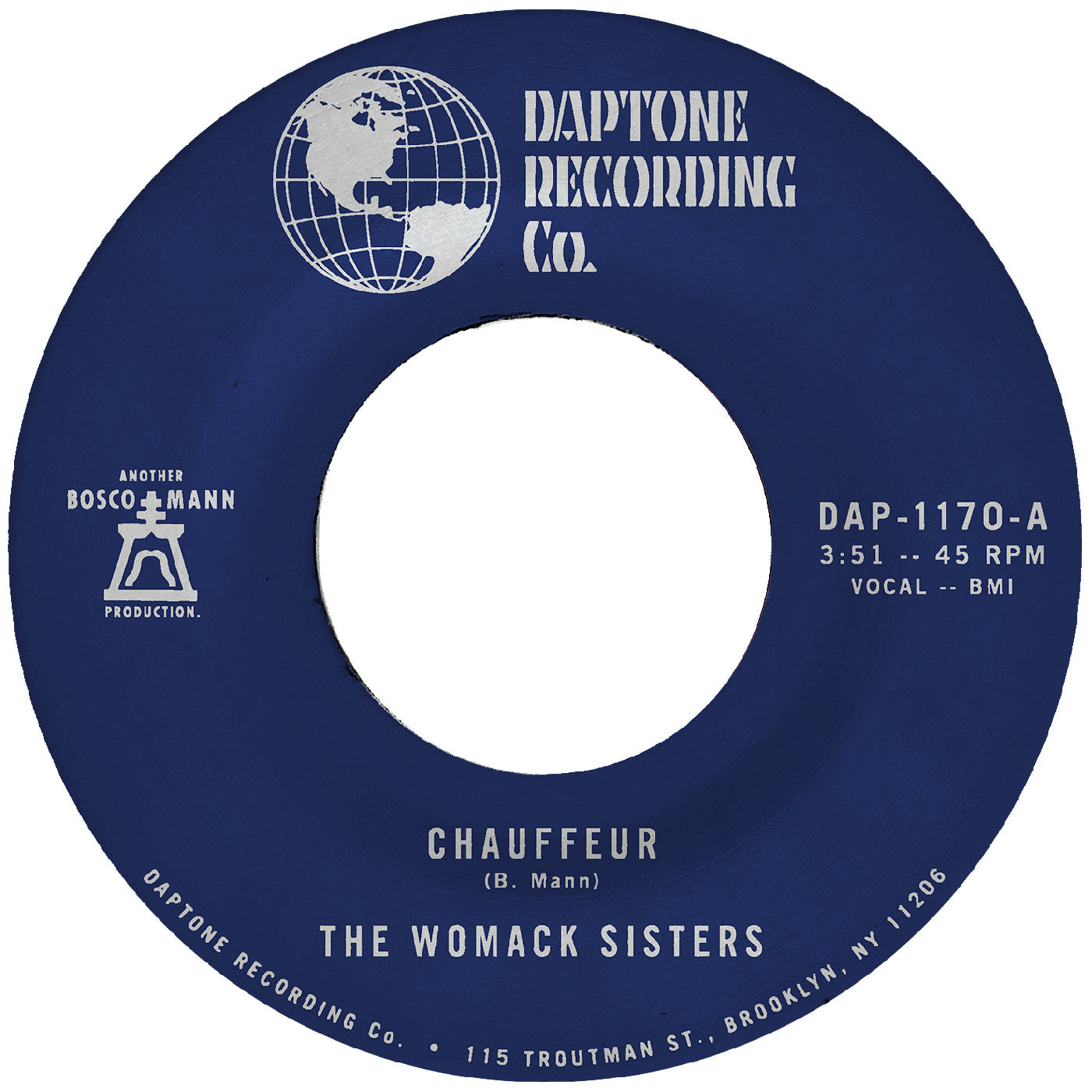 The Womack Sisters - Chauffeur B/W Instrumental | Vinyl