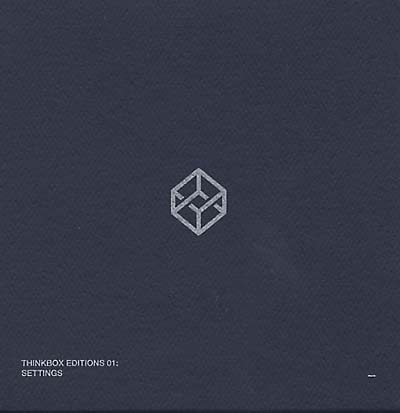 VA - Thinkbox Editions 01: Settings | CD