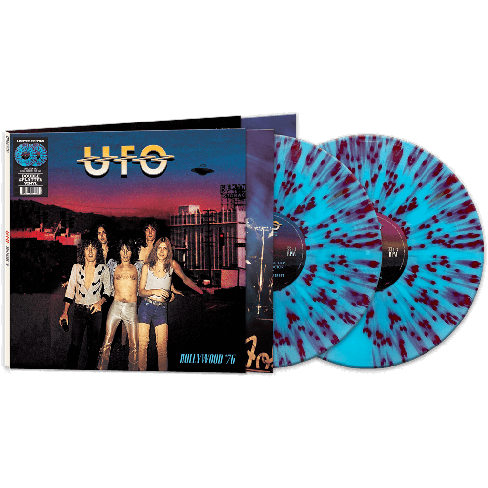 UFO | Hollywood '76 (Limited Edeition, Blue & Red Splatter Colored Vinyl) (2 Lp's) | Vinyl