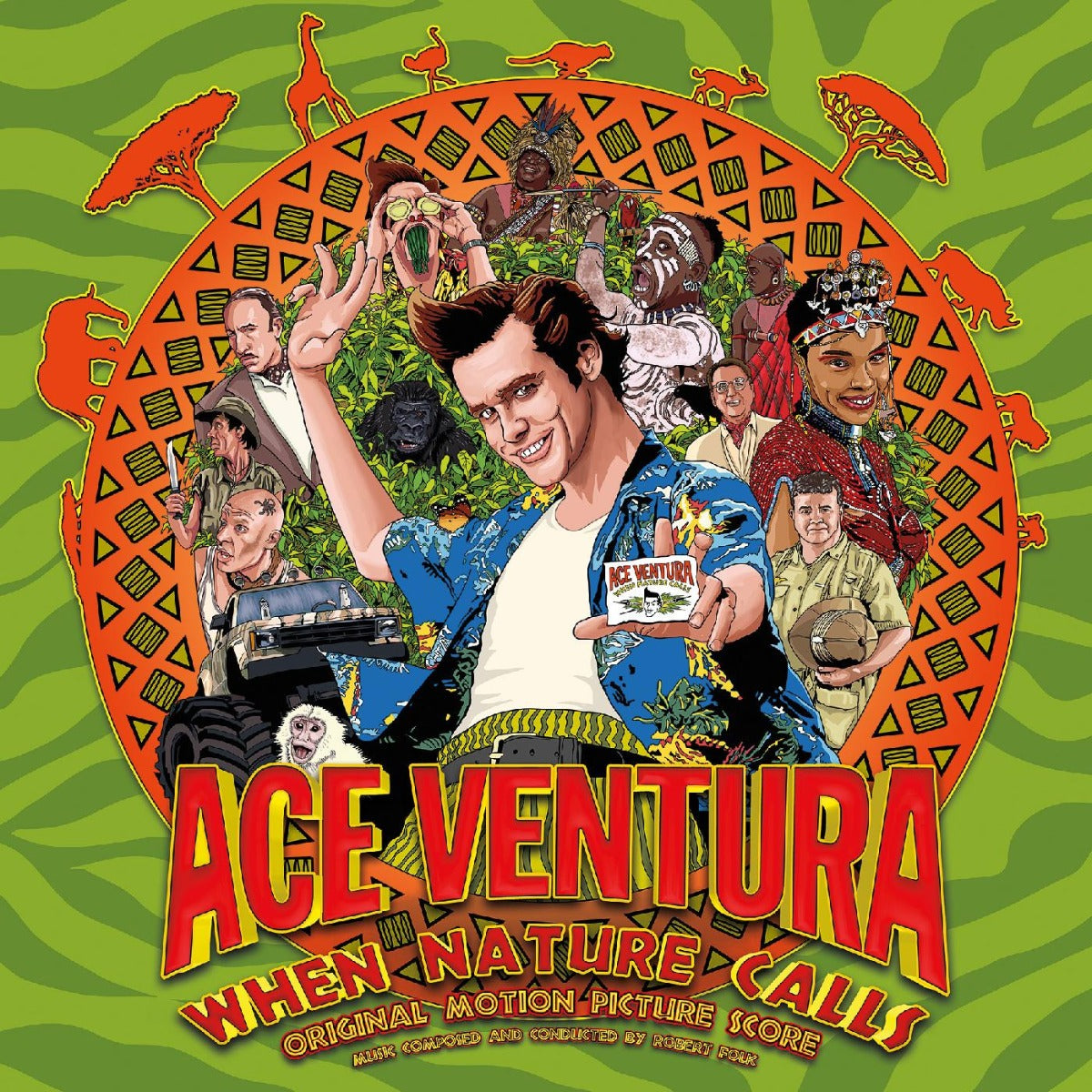 Various Artists | Ace Ventura: When Nature Calls: Original Motion Picture Score (Indie Exclusive, Red, White & Blue Splatter Colored Vinyl) | Vinyl