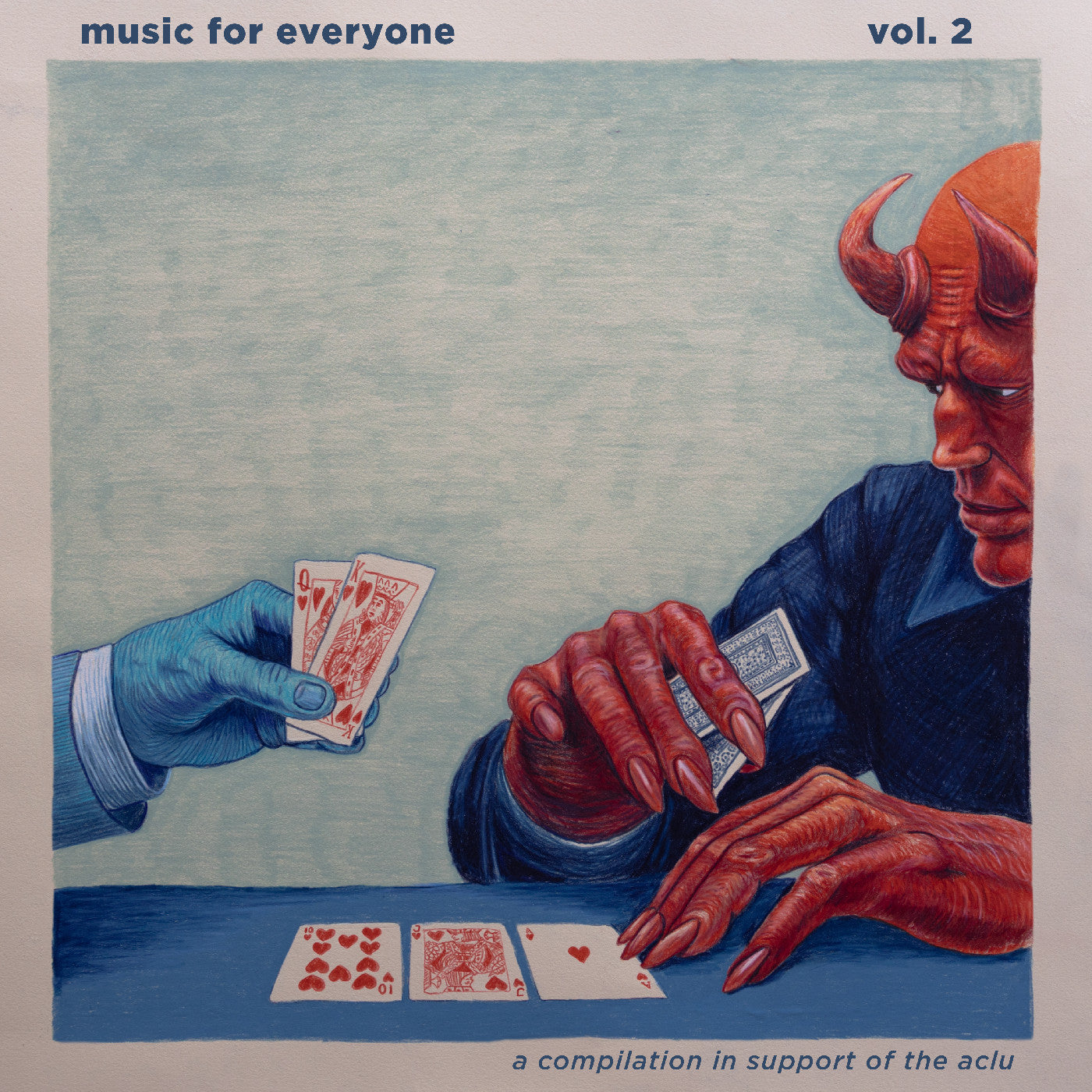 Various Artists | Music For Everyone Vol .2 (Oxblood W/ Aqua Blue Swirl Vinyl) | Vinyl