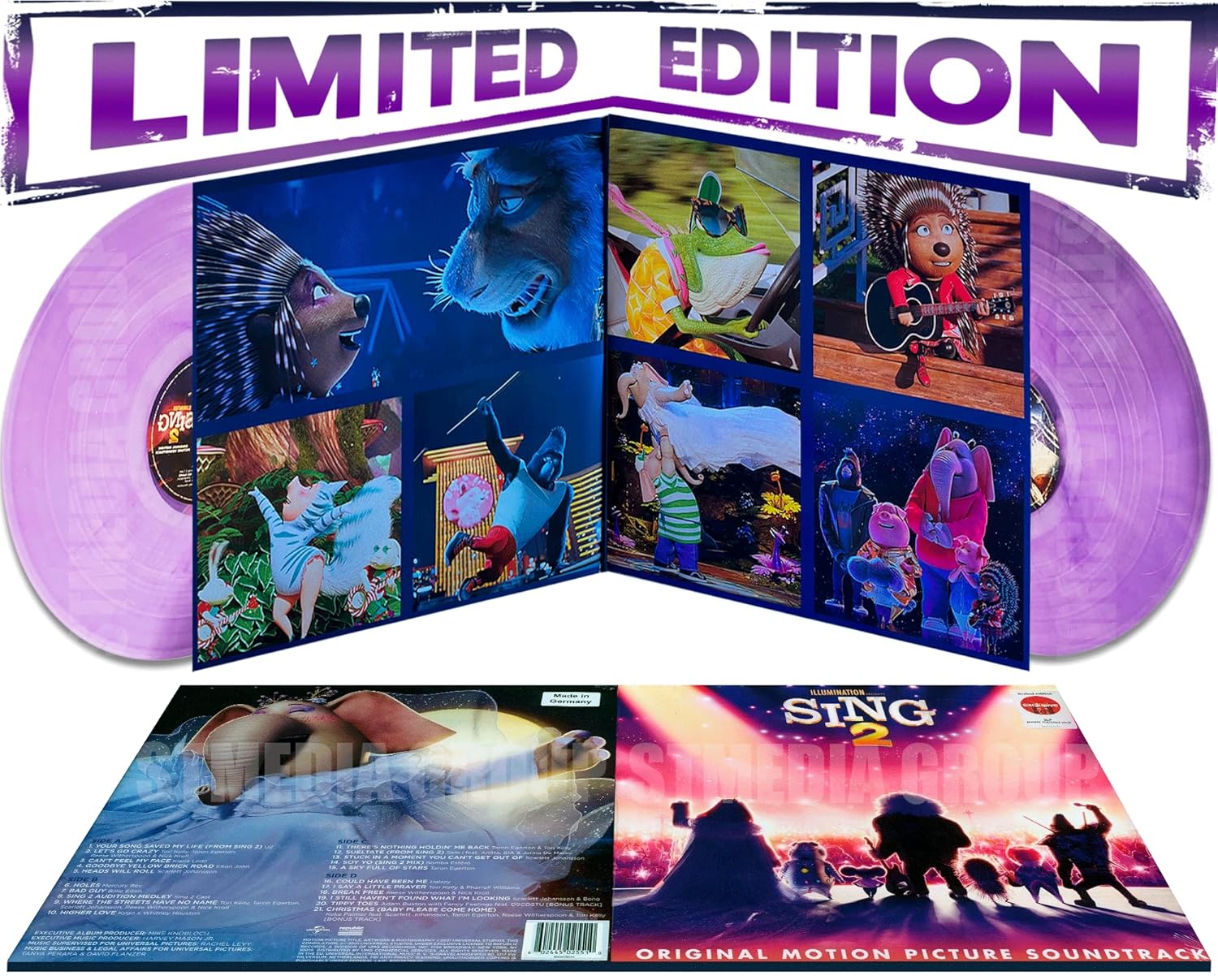 Various Artists | Sing 2: Original Motion Picture Soundtrack (Limited Edition, Purple Marbled Colored Vinyl) (2 Lp's) | Vinyl