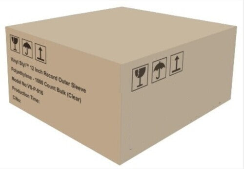 Vinyl Styl | Vinyl Styl® 12 Inch Record Outer Sleeve Polyethylene - 1000 Count Bulk (Clear) (Large Item, Ships in Own Container) | Sleeves