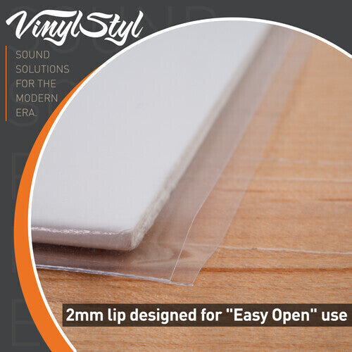Vinyl Styl - Vinyl Styl® VS-P-014 12 Inch Vinyl Record Outer Sleeve Polyethylene - 50 Count (Clear) | Record Sleeves