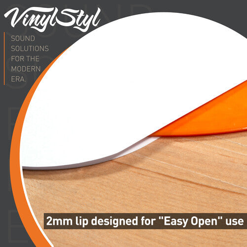 Vinyl Styl - Vinyl Styl® VS-P-019 12 Inch Inner Record Sleeves - Round Corner - 50 Count (White) | Record Sleeves