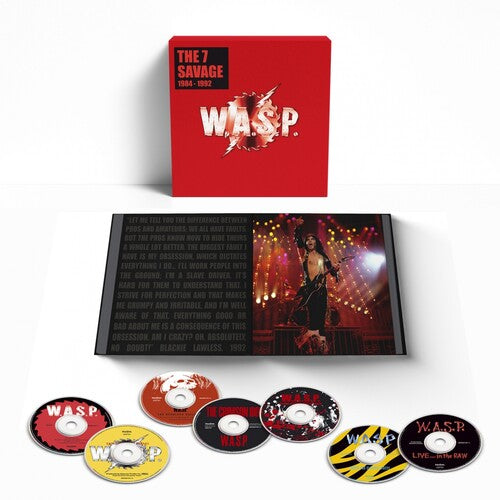 W.A.S.P. - 7 Savage: 1984-1992 (Boxset with Hardback 60 Page Book In Slipcase) (7 Cd's) | CD