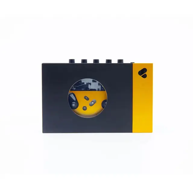 We Are Rewind - BLACK & YELLOW Portable Cassette Player limited edition "AMY" | Cassette Player
