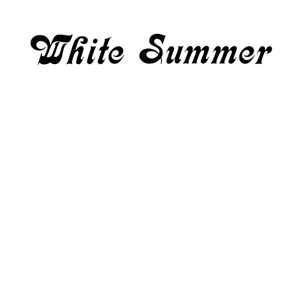 WHITE SUMMER - White Summer | CD