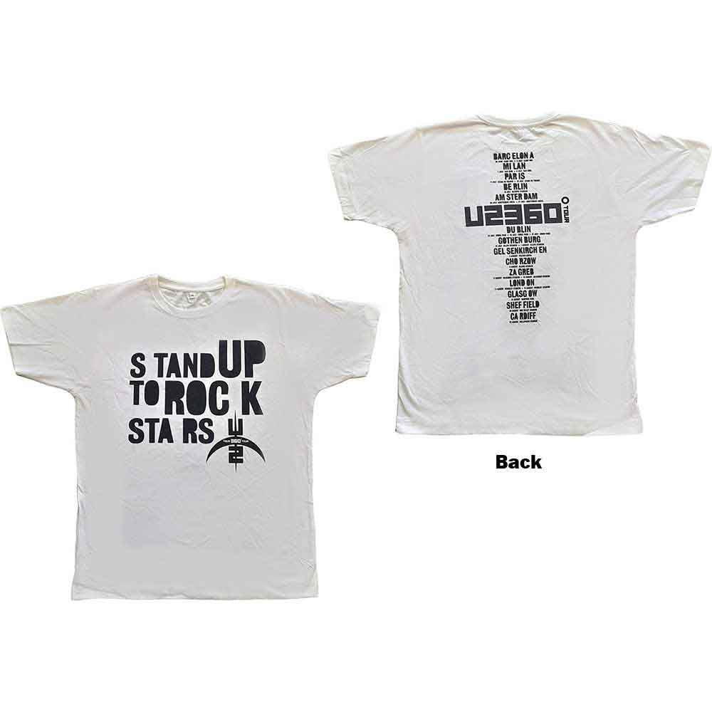 U2 - 360 Degree Tour 2009 Stand Up to Rock Stars | T-Shirt White