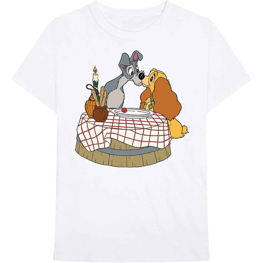 Disney - Lady & The Tramp - Kissing Pose | T-Shirt White
