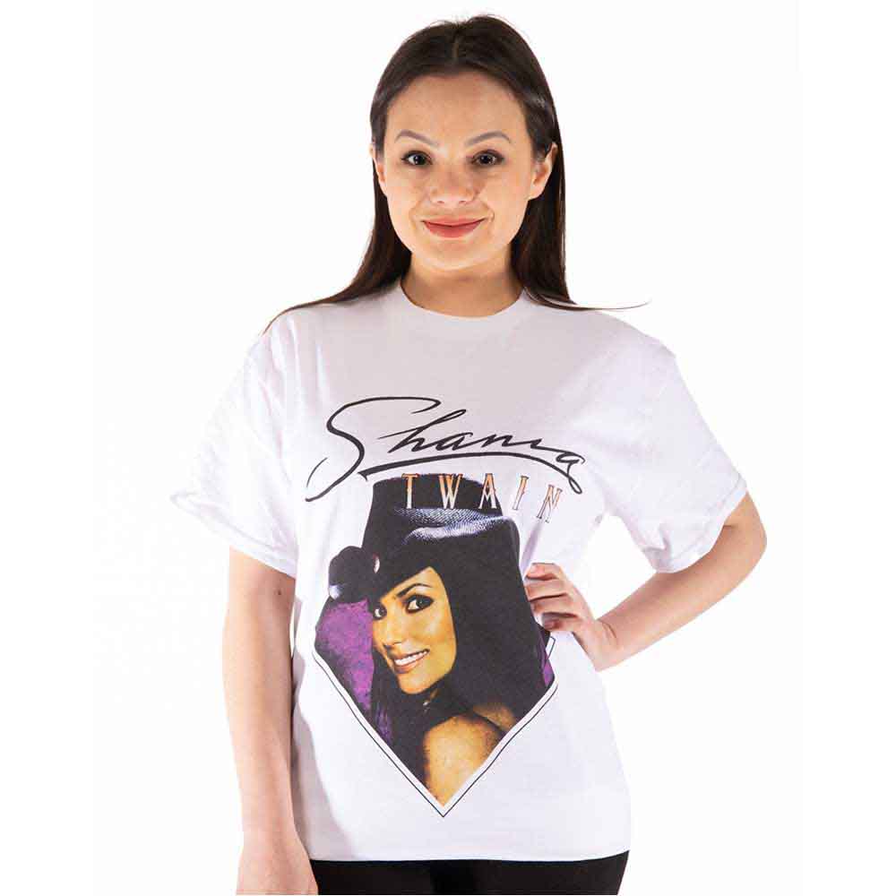 Shania Twain - Purple Photo | T-Shirt White