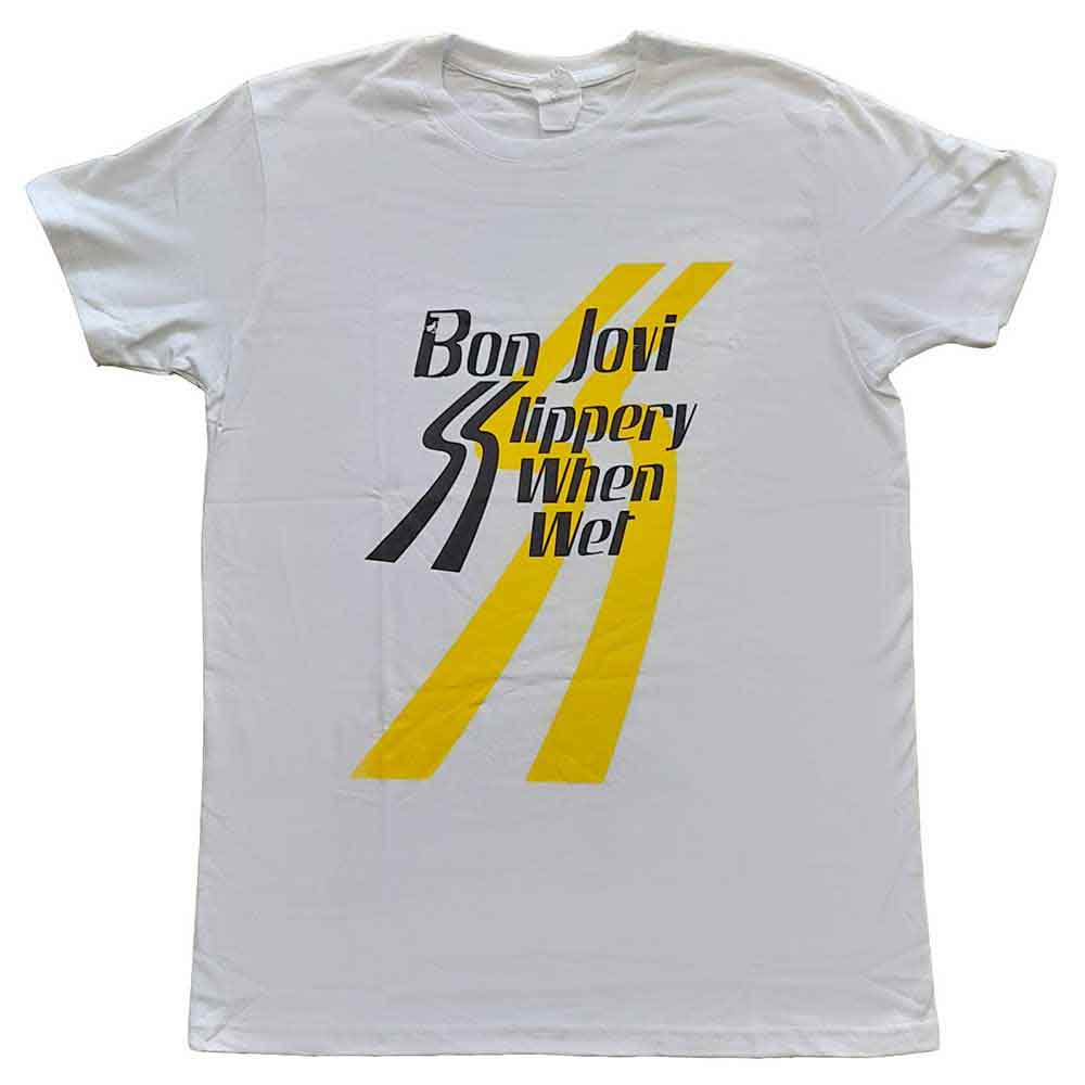 Bon Jovi - Slippery When Wet | T-Shirt White