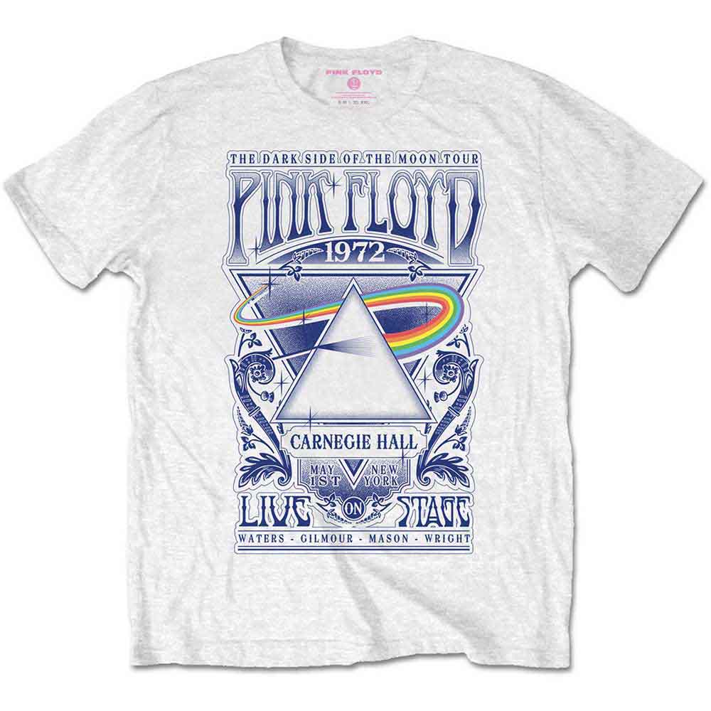 Pink Floyd - Carnegie Hall Poster | T-Shirt White