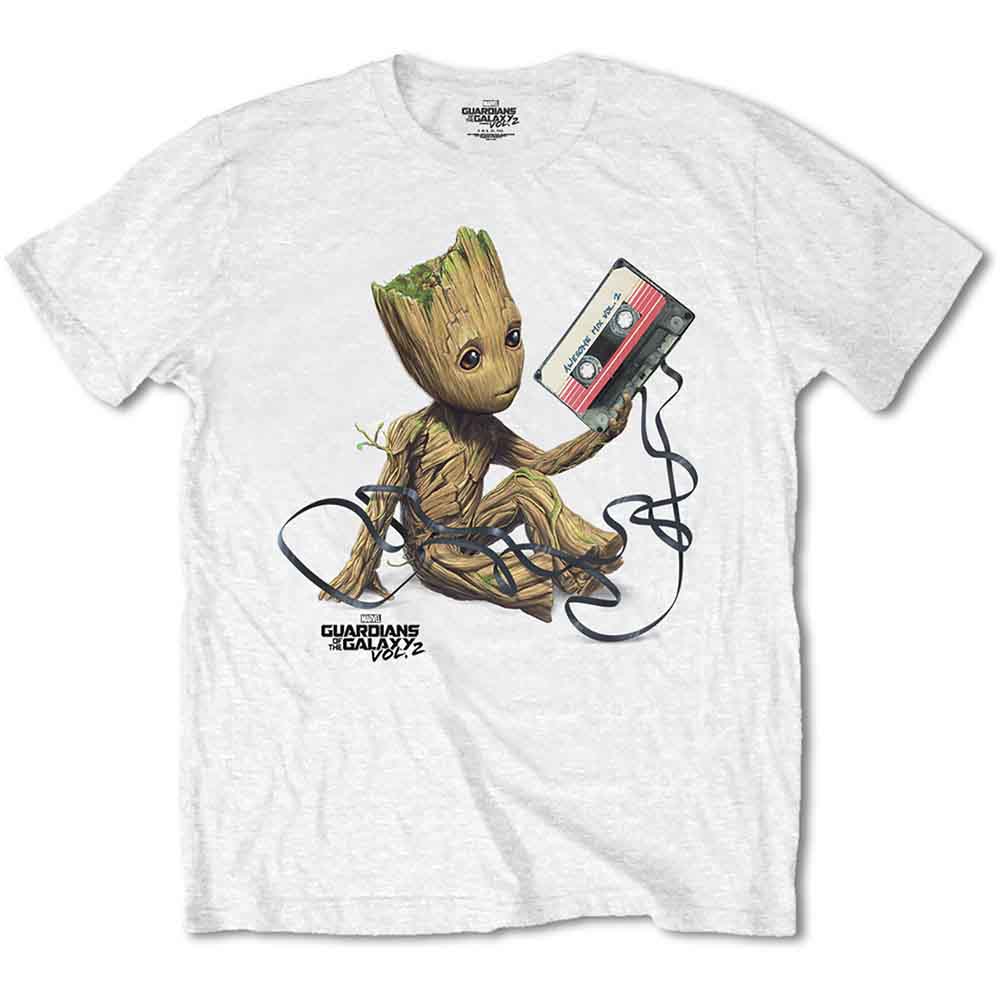 Marvel Comics - Guardians of the Galaxy Groot with Tape | T-Shirt White