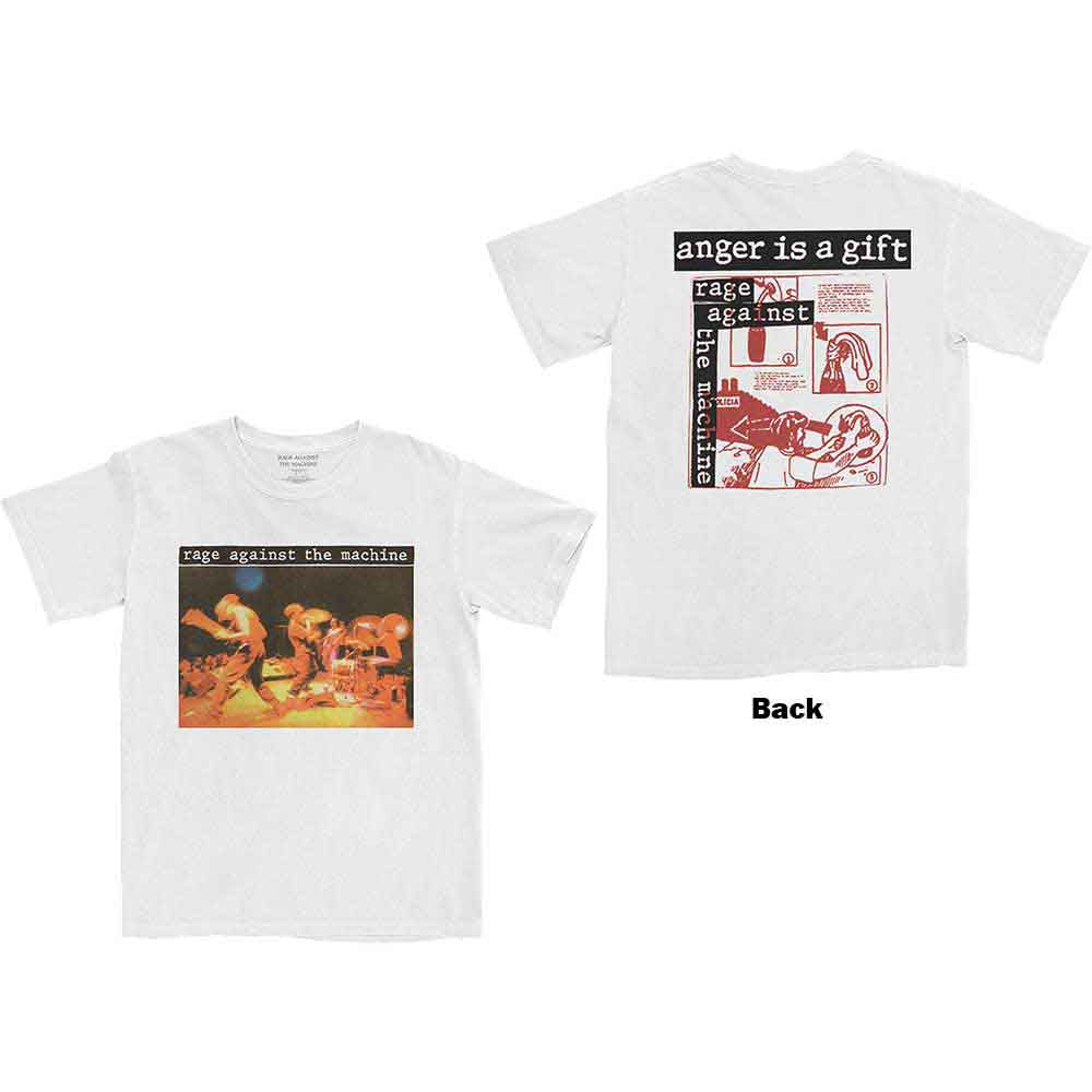 Rage Against The Machine - Anger Is A Gift | T-Shirt White
