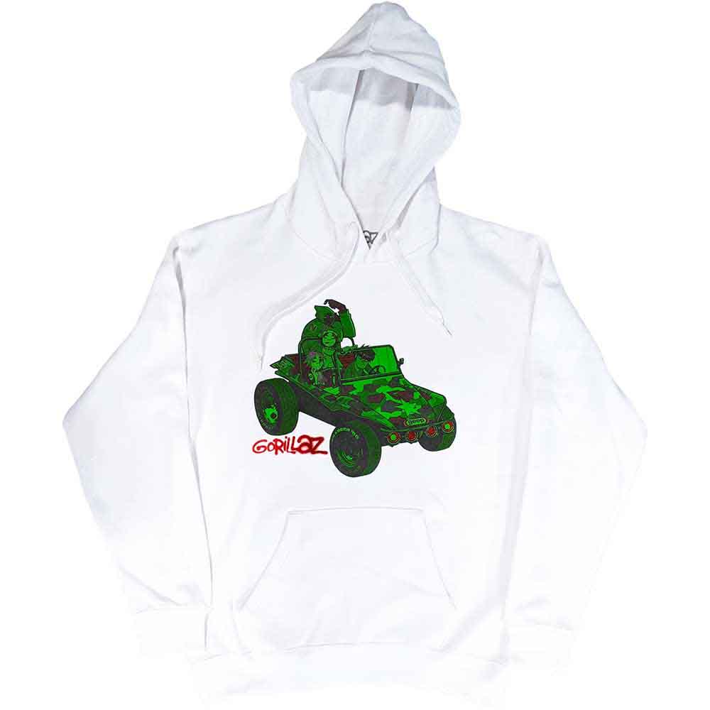 Gorillaz - Green Jeep | Sweatshirt White