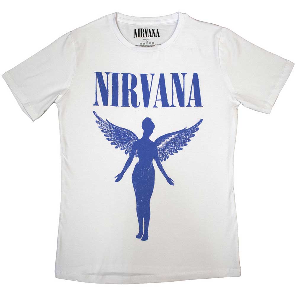 Nirvana - Angelic Blue Mono | T-Shirt White