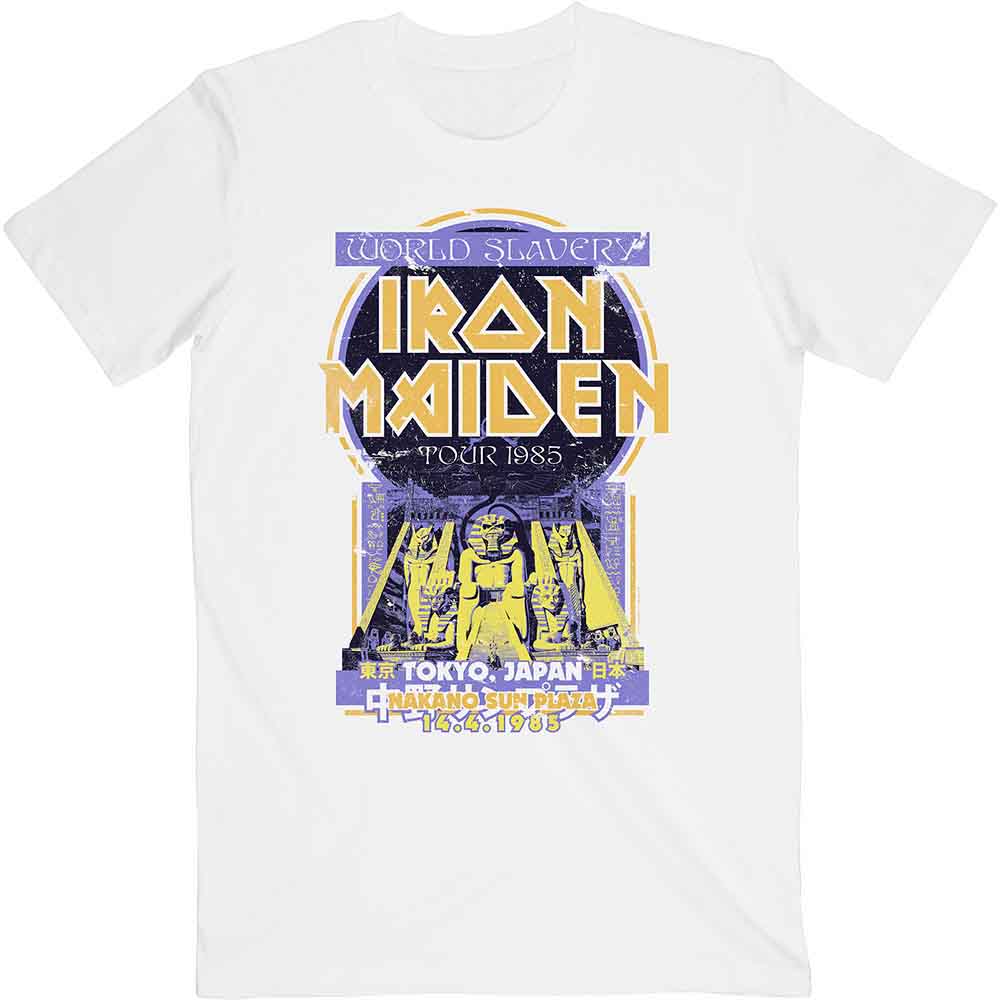 Iron Maiden - Powerslave Japan Flyer | T-Shirt White