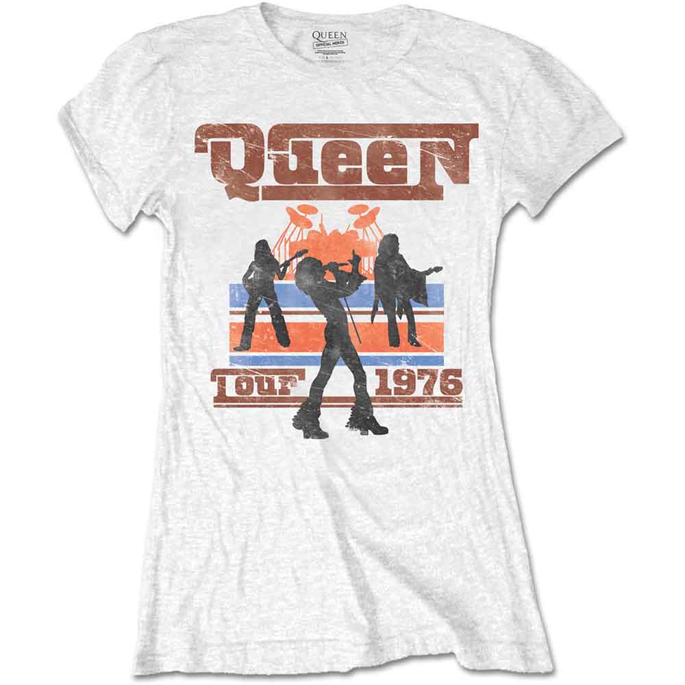 Queen - 1976 Tour Silhouettes | T-Shirt White