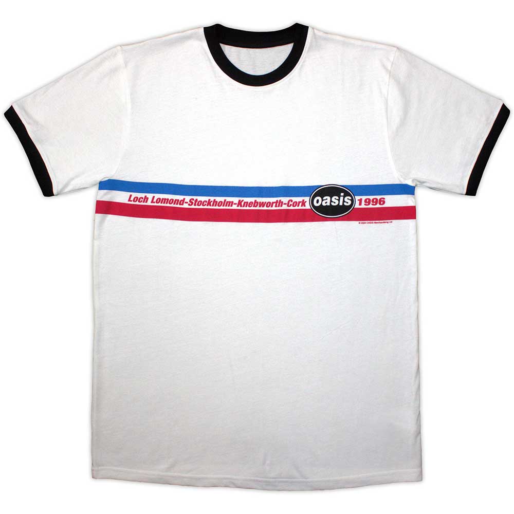 Oasis | 1996 Tour Horizontal Stripes | White