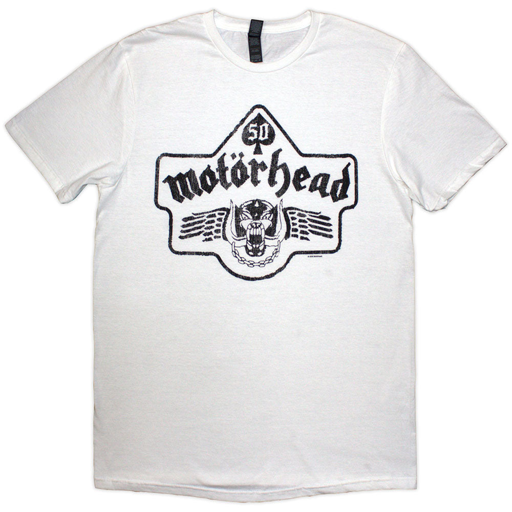 Motorhead | 50 Years Ace Wings Emblem | White