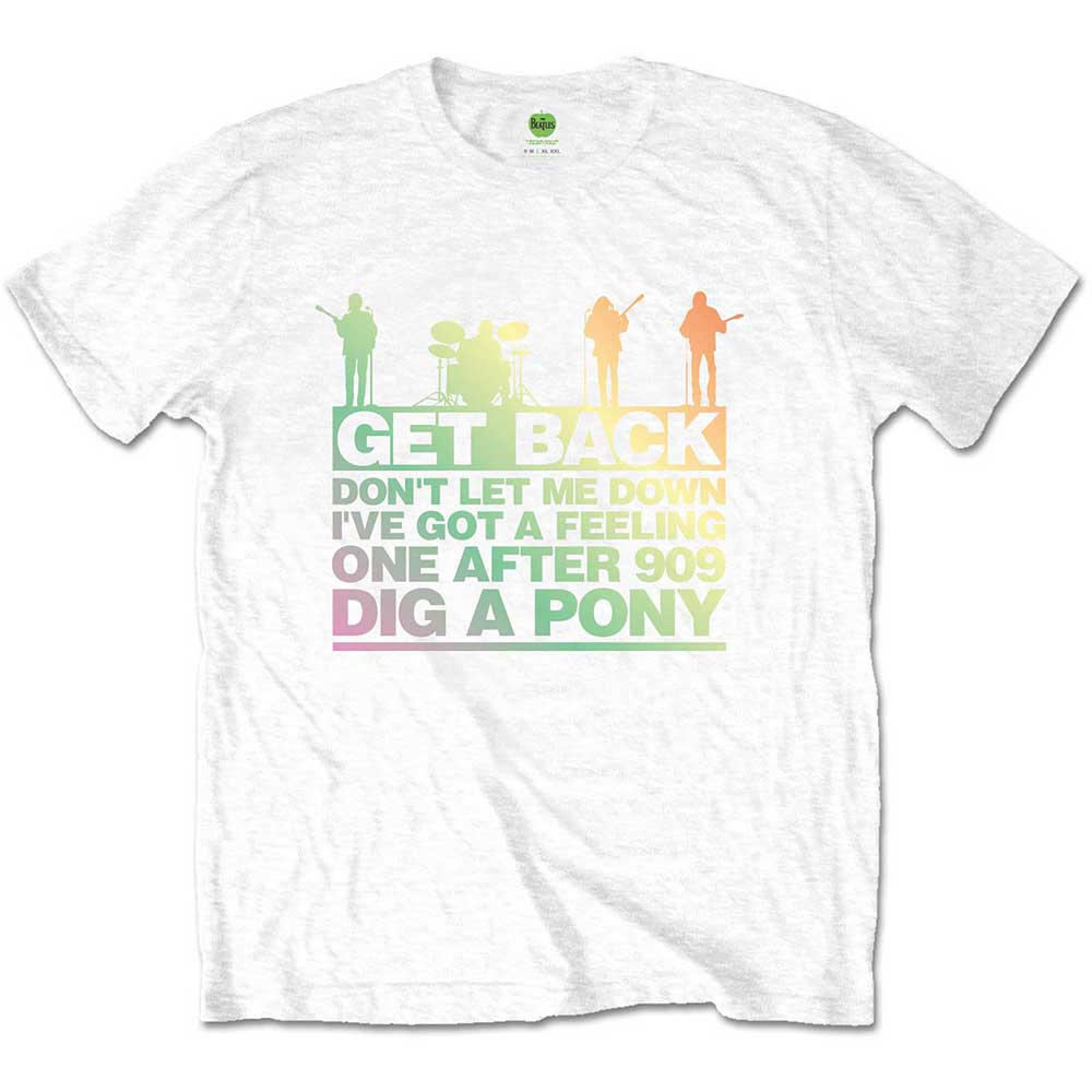 The Beatles - Get Back Gradient | T-Shirt White