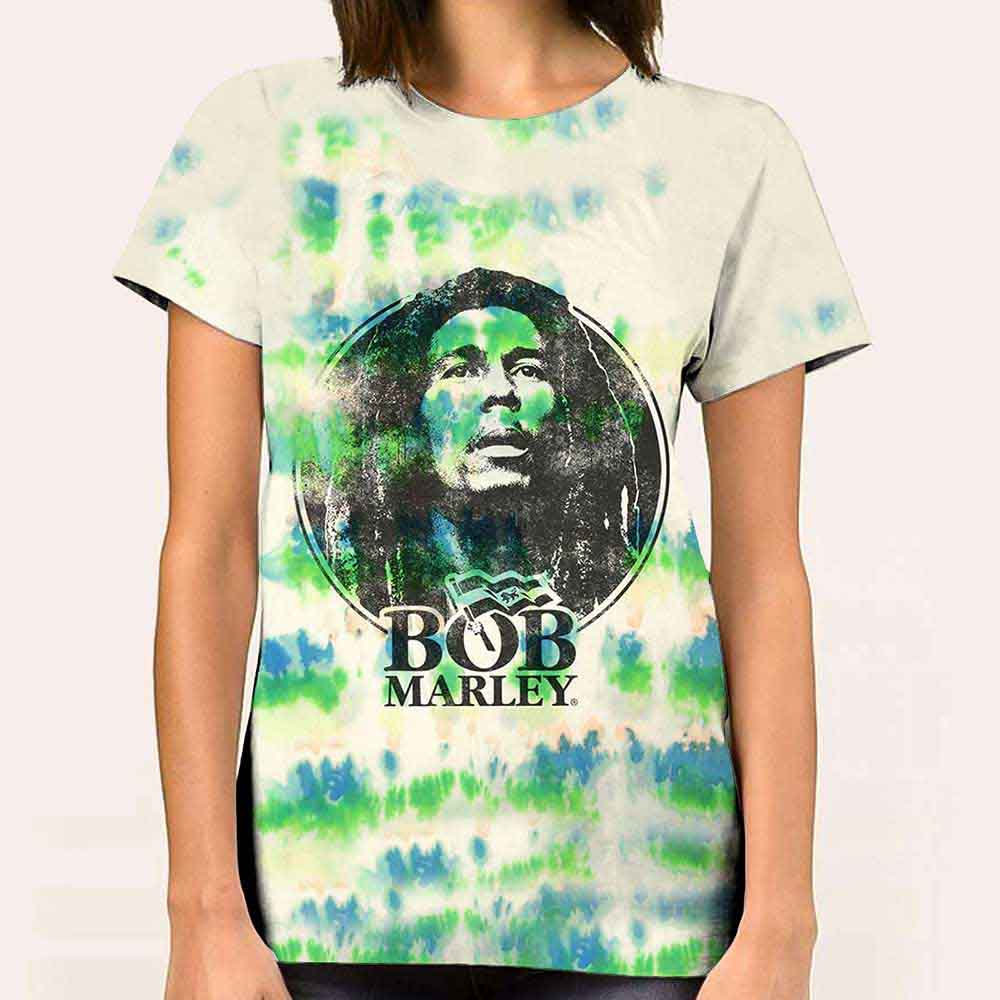 Bob Marley - Black & White Logo | T-Shirt White