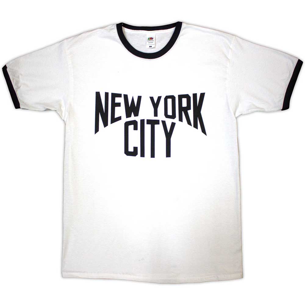 New York City | Text Logo | White