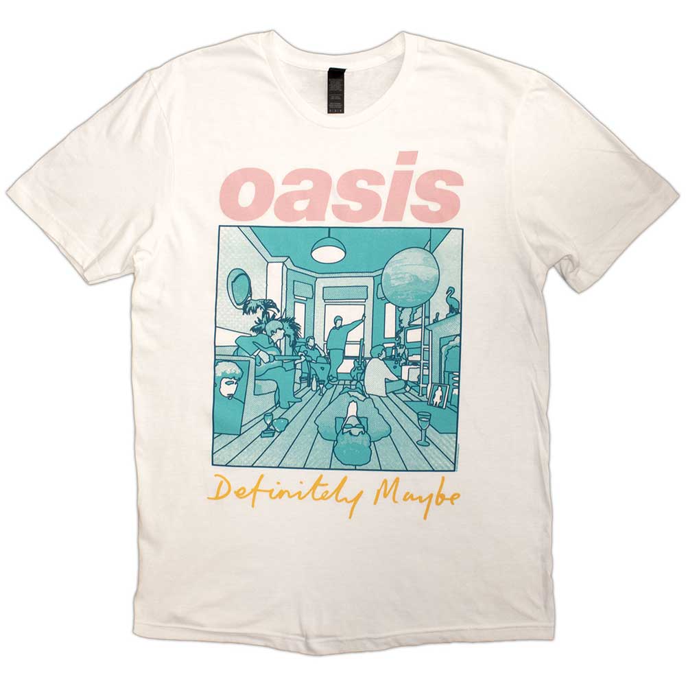 Oasis - Definitely Maybe Illustration Colour | T-Shirt White