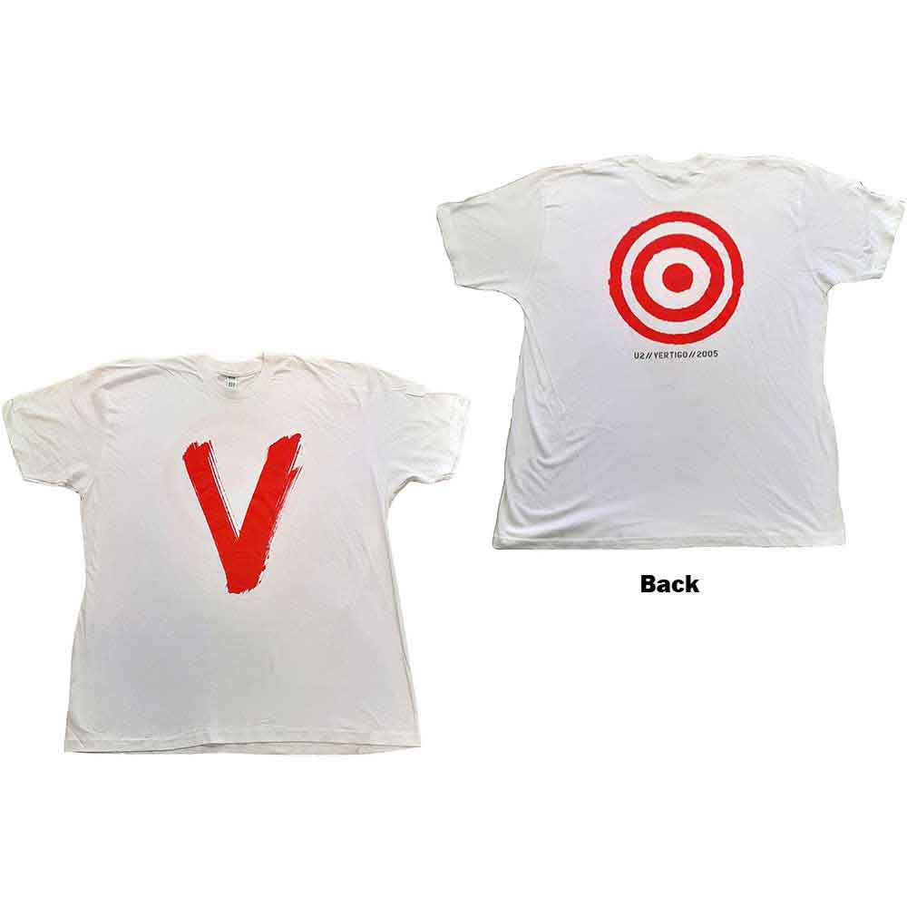 U2 - U2 Vertigo Tour 2005 Red V | T-Shirt White