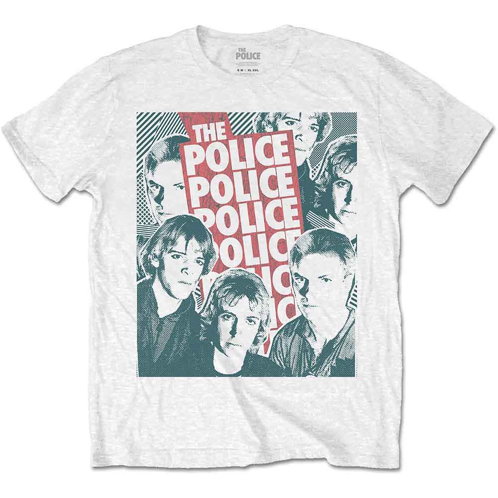 The Police - Half-tone Faces | T-Shirt White