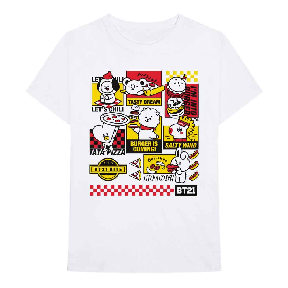 BT21 - Bite Fast Food | T-Shirt White