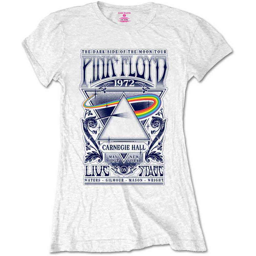 Pink Floyd - Carnegie Hall Poster | T-Shirt White
