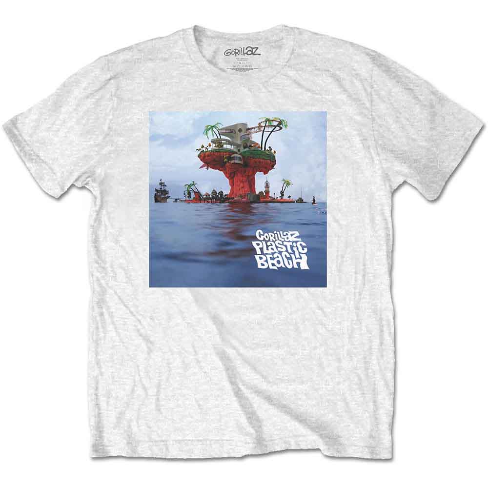 Gorillaz - Plastic Beach | T-Shirt White