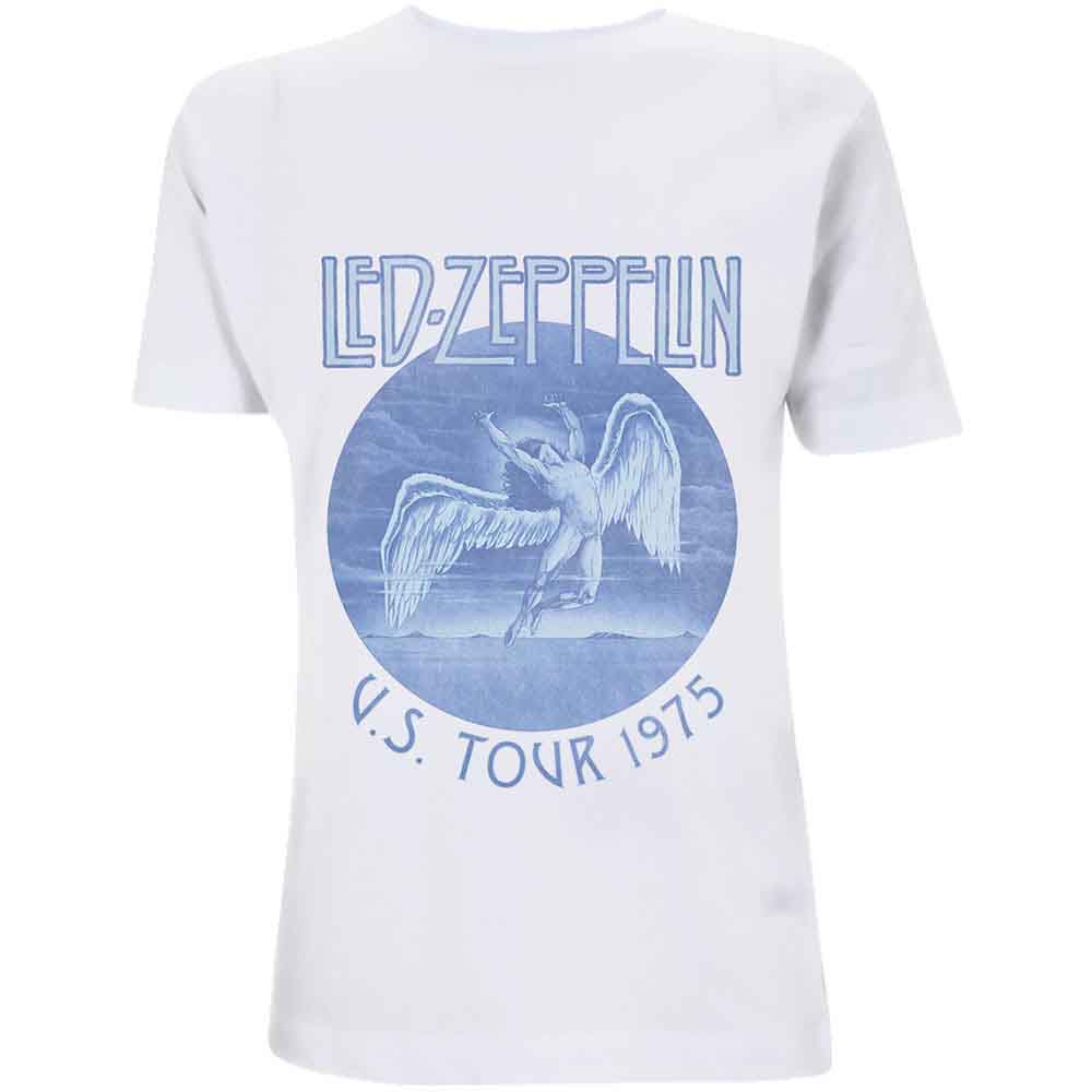 Led Zeppelin - Tour '75 Blue Wash | T-Shirt White