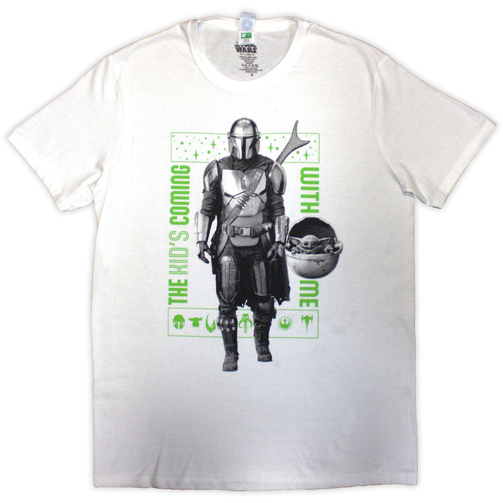 Star Wars | The Mandalorian Kid's Coming With Me | White
