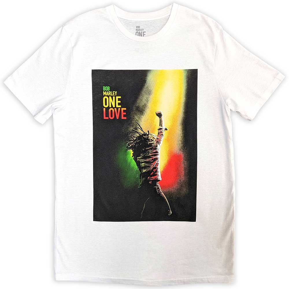 Bob Marley - One Love Movie Poster | T-Shirt White