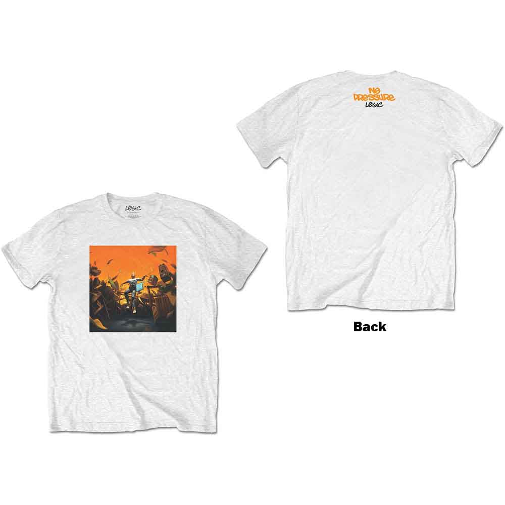 Logic - No Pressure | T-Shirt White