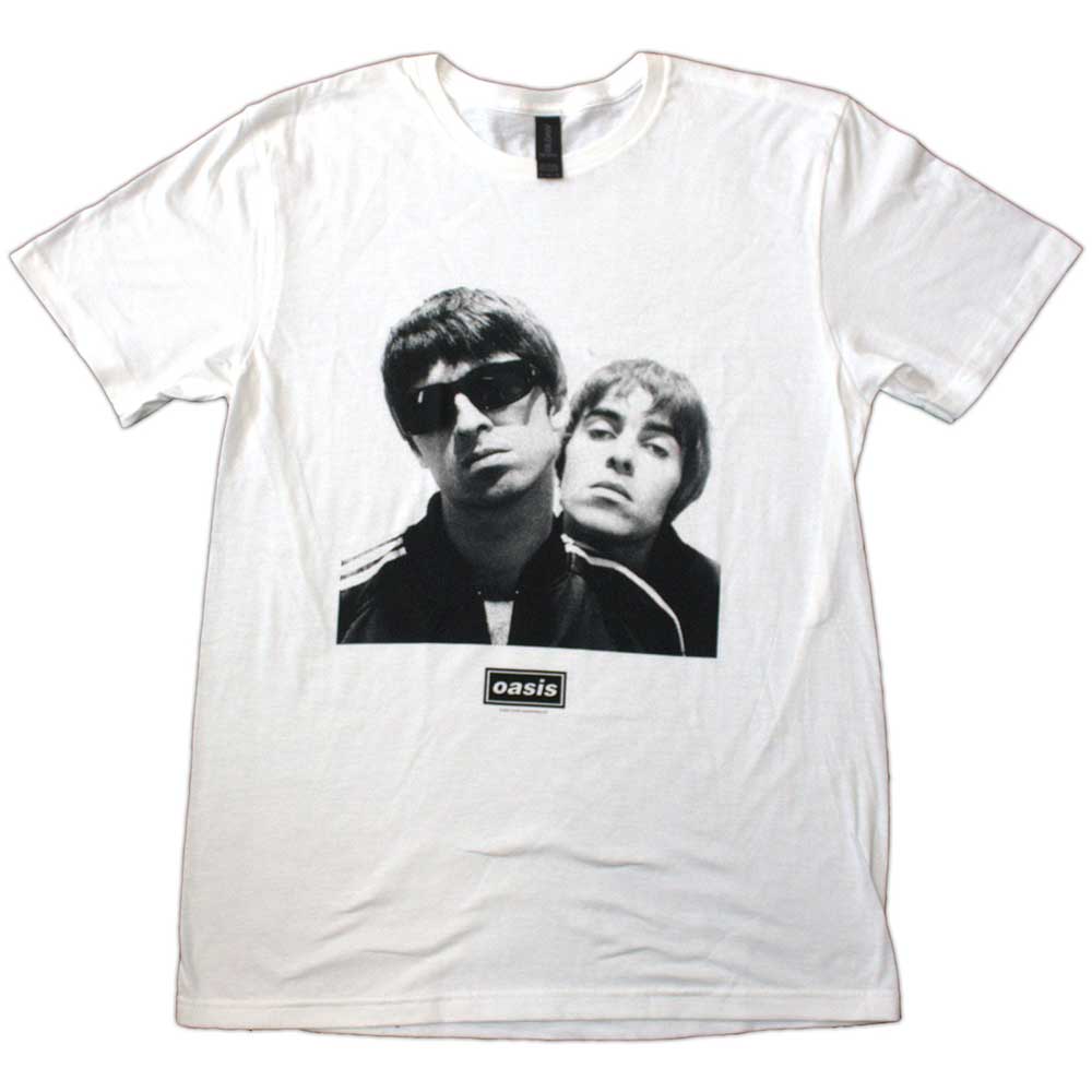 Oasis - Noel & Liam Square Photo | T-Shirt White