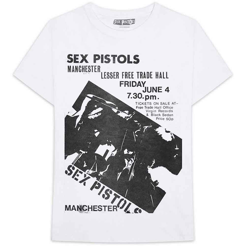The Sex Pistols - Manchester Flyer | T-Shirt White