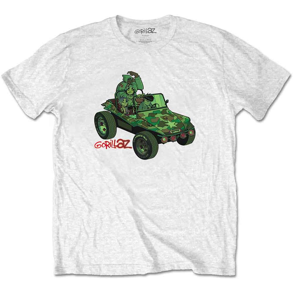 Gorillaz - Green Jeep | White