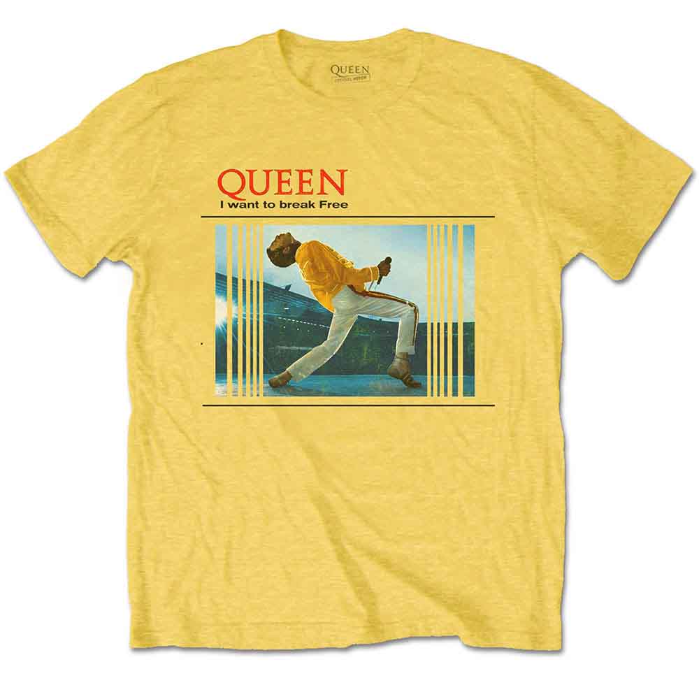 Queen - Break Free | T-Shirt Yellow