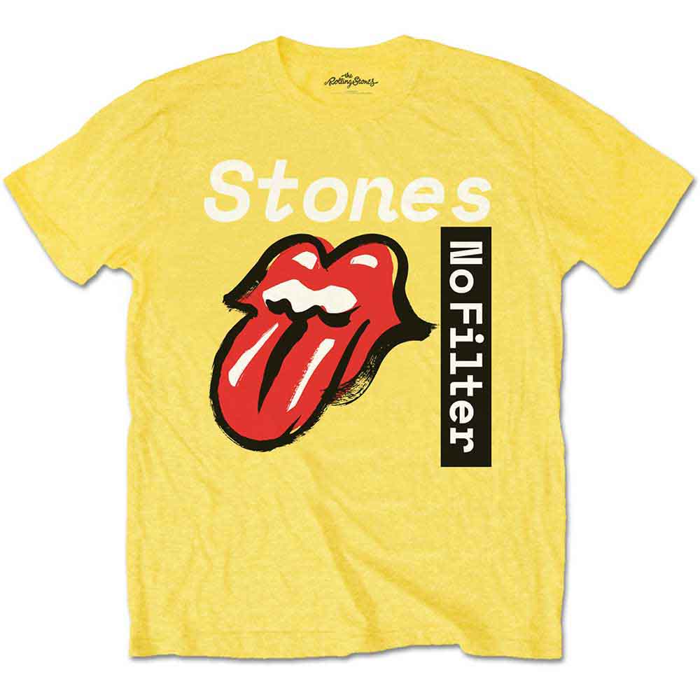 The Rolling Stones - No Filter Text | T-Shirt Yellow