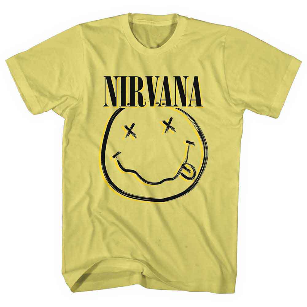Nirvana - Inverse Happy Face | T-Shirt Yellow