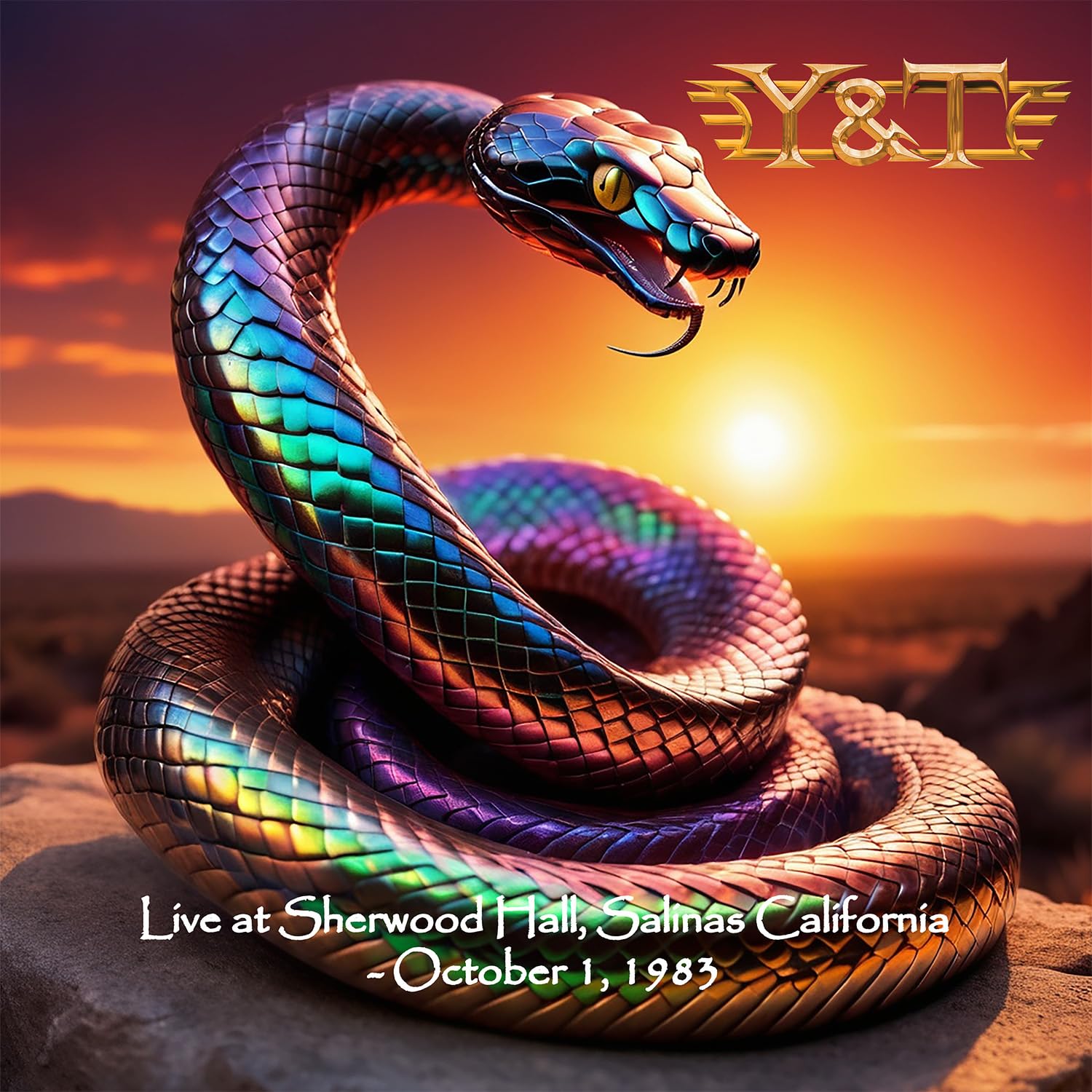Y&T | Live at Sherwood Hall, Salinas, California - October 1, 1983 (Limited Edition, Clear Tangerine with Yellow Swirl Colored Vinyl) | Vinyl