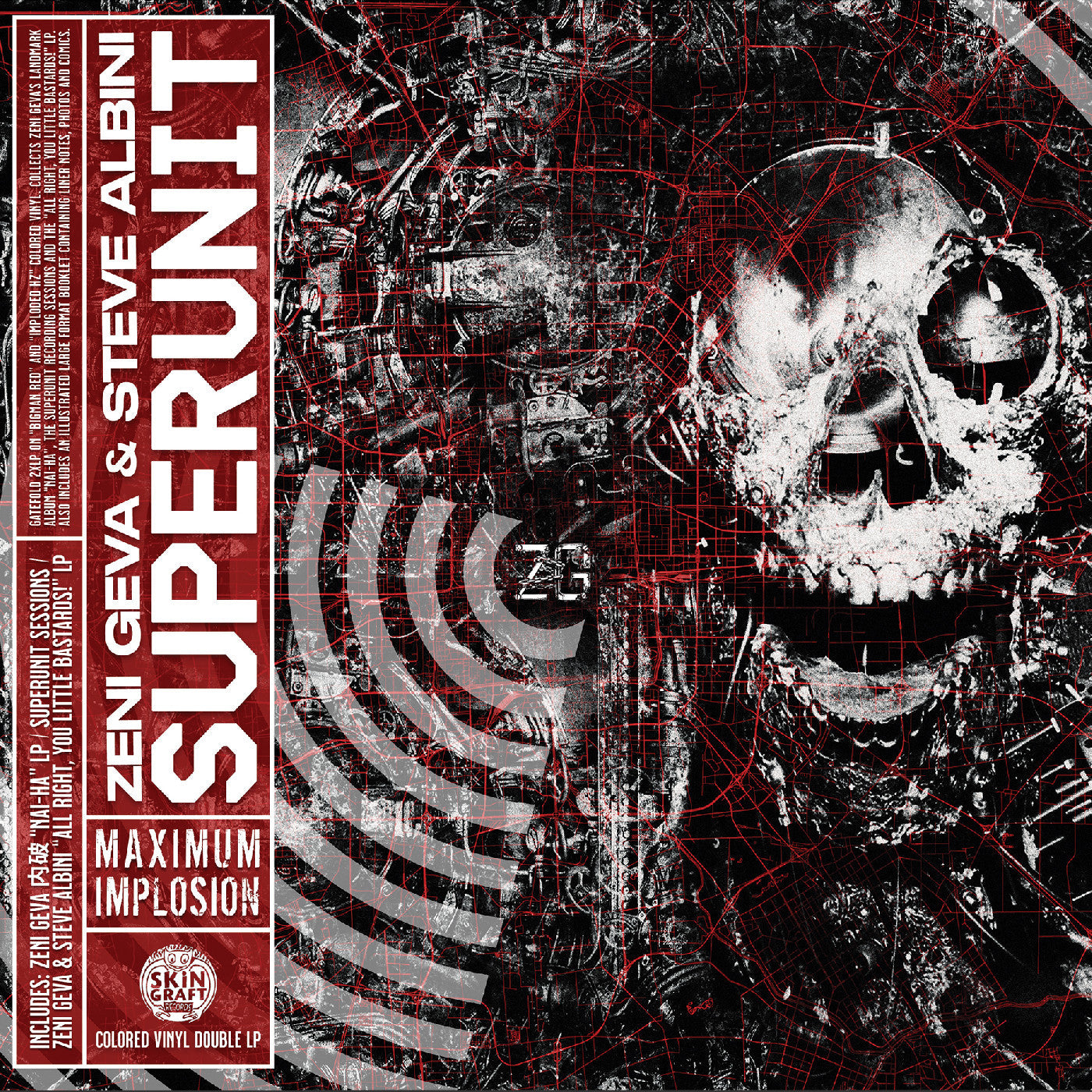 Zeni Geva & Steve Albini | Superunit: Maximum Implosion (Red & Random Vinyl) | Vinyl